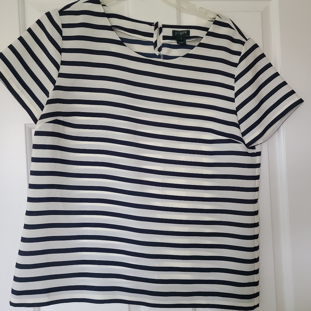 J. Crew stripe blouse